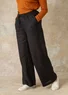 Woven linen pants (black XS)