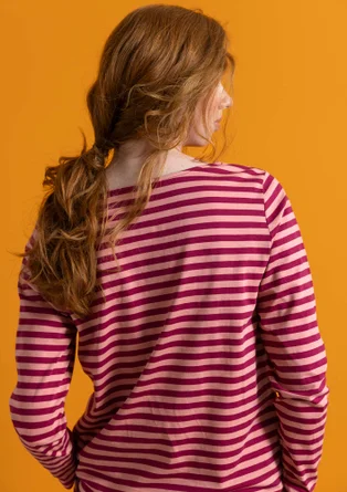 Basic-Streifenshirt aus Bio-Baumwolle - alpenveilchen-kirschblüte