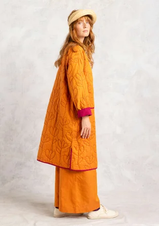 Manteau matelassé "Idun" en coton biologique/lin - sorbe