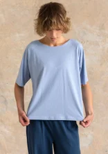 “Himla” organic cotton jersey top - misty blue