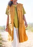 Webkleid „Safari“ aus Bio-Baumwolle/Leinen (gebrannte siena S)