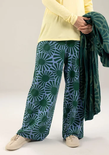 Jerseybukser "Taiyoko" i lyocell/elastan - regnskovsgrøn