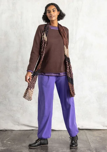 “Tove” Bästis sweater in organic/recycled cotton - mullberry