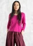 Organic cotton jersey top (cerise XXL)