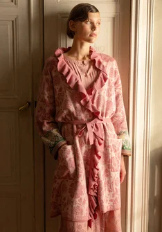 Strickjacke „Nectar“ aus Bio-Baumwolle - dunkelrosa
