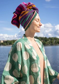 Kimono "Eclipse" ekopuuvillaa - vihreä merilasi