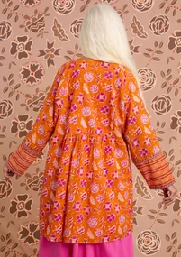 Blouse d’artiste « Amber » en coton biologique - masala