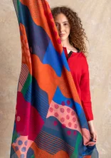 Tuch „Ariel“ aus Bio-Baumwolle - pazifikblau