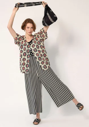 Blouse "Afrodite" en coton biologique - vanille