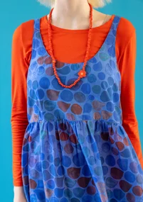 Webkleid „Antoinette“ aus Bio-Baumwolle - saphirblau