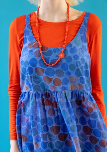 Webkleid „Antoinette“ aus Bio-Baumwolle - saphirblau