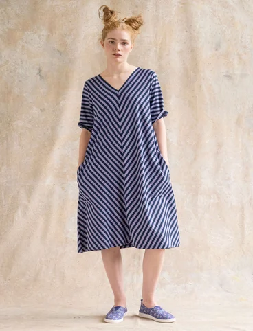 Essential stripe dress made of organic cotton - mrk0SP0indigo0SL0tistel