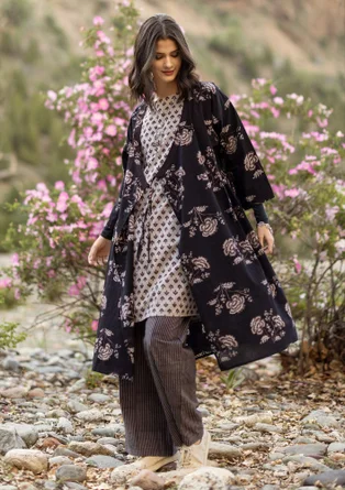 Vævet kjole "Thistle" i økologisk bomuld - kashish