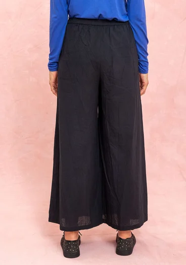 Kangashousut ekopuuvillaa - musta