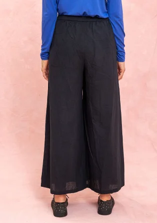 Kangashousut ekopuuvillaa - musta