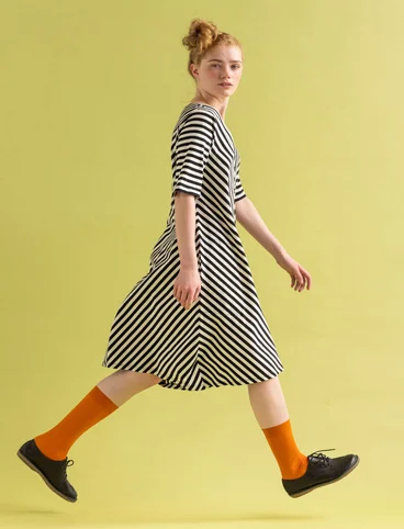 Essential stripe dress made of organic cotton - svart0SL0oblekt