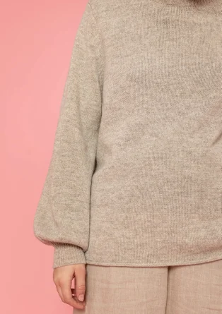 Pull en laine - naturel foncé