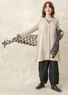Blouse en lin tissé (naturel foncé XS)