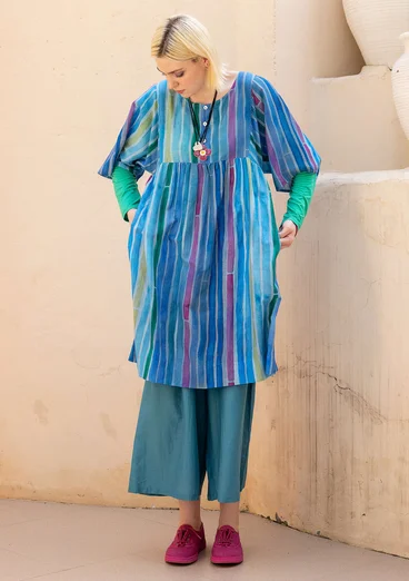 “Violet” woven cotton/silk dress - lupin