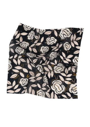 Kjole med V-utringning - black/rose