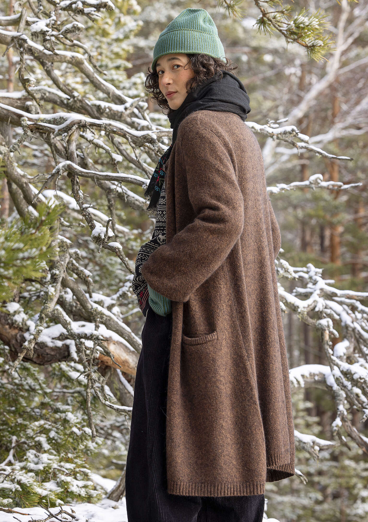 Canada” long cardigan in an alpaca blend gudrunsjoden.com