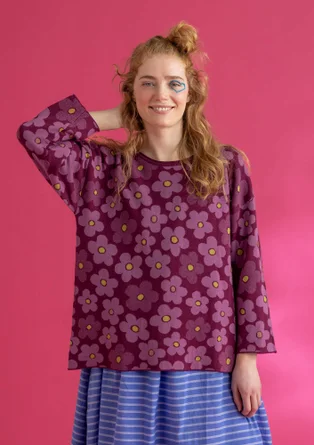 Pullover „Polli“ aus Bio-/Recycling-Baumwolle - traube