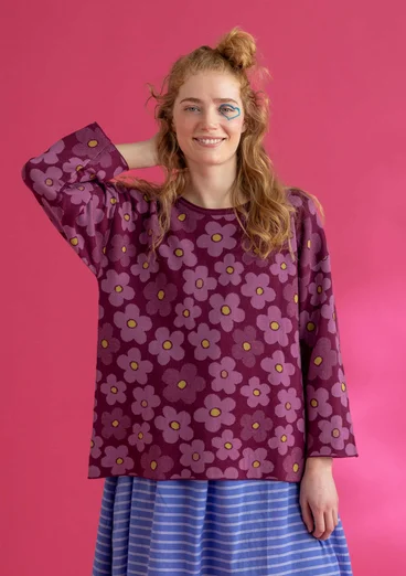 Pullover „Polli“ aus Bio-/Recycling-Baumwolle - traube