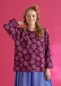 Pullover „Polli“ aus Bio-/Recycling-Baumwolle (traube L)