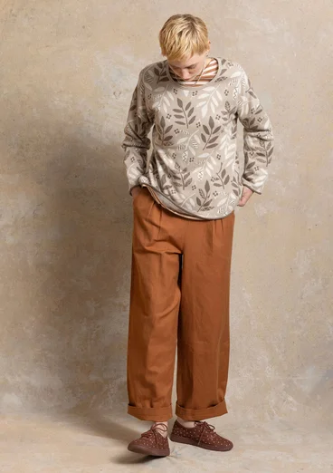 “Ophelia” organic/recycled cotton sweater - dark natural