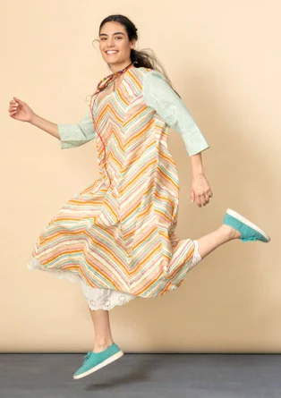 Kleid „Furilden“ aus Bio-Baumwollgewebe - masala