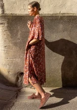 Webkleid „Flora Flow“ aus Viskose - malve-gemustert