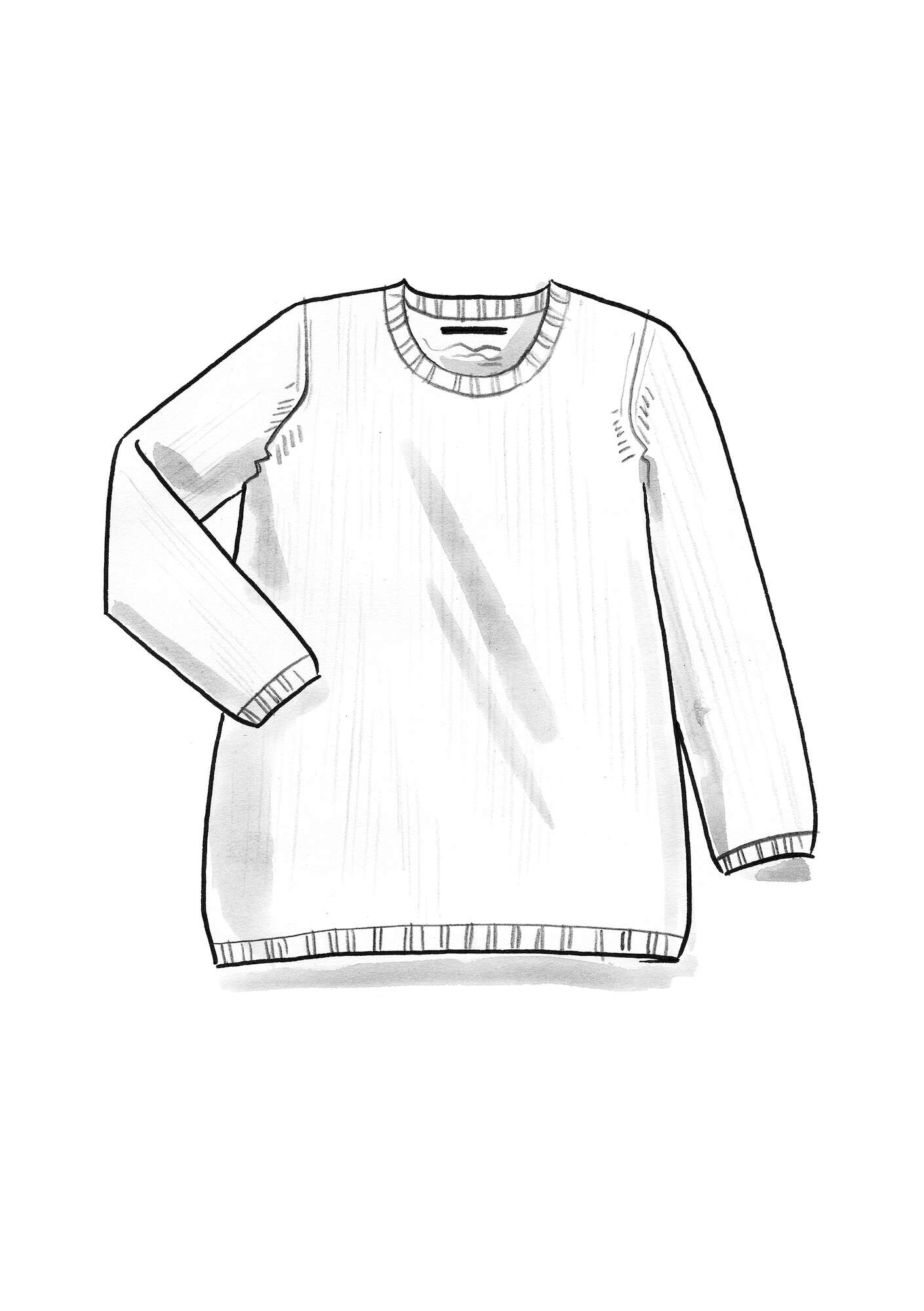 Pullover „Celia“ aus Wolle naturschwarz