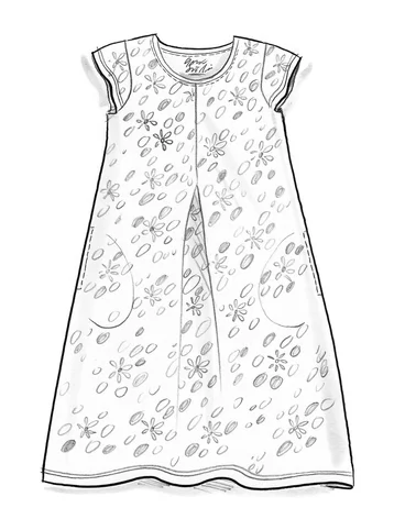 “Jane” jersey dress in organic cotton/spandex - svart0SL0mnstrad