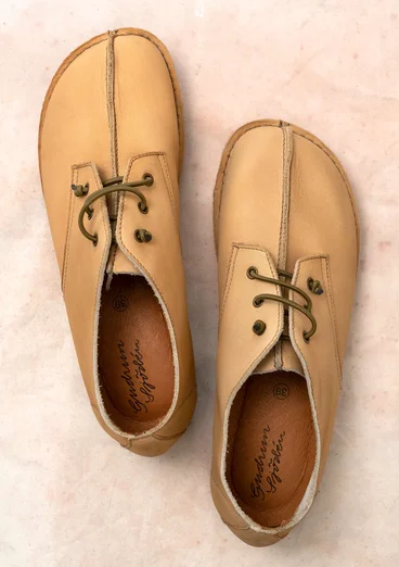 Halbschuhe aus Nubukleder - hafer