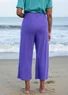 Einfarbige Jerseyhose aus Bio-Baumwolle (amethyst L)