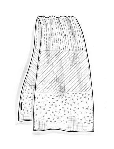 Tørklæde "Cikoria" i bomuld - masala