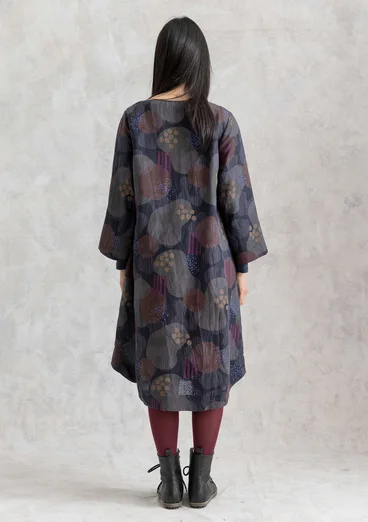 Webkleid „Fizz“ aus Leinen/Modal - schwarz