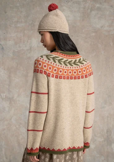 Strickpullover „Arktis“ aus ungebleichter Wolle - ungefärbt