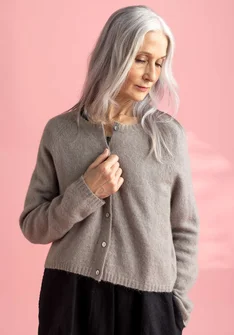 Wool/cotton/alpaca cardigan - light potato