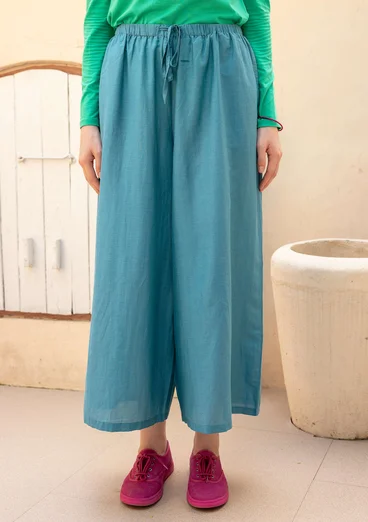 Webhose „Paris“ aus Bio-Baumwolle/Seide - türkis