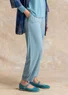 Jerseyhose aus Viskose/Elasthan (graublau-melange S)
