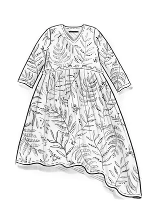 Gemustertes Kleid „Glänta“ aus Modal - chili