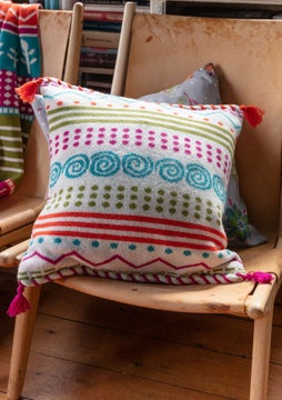 Caramel cushion cover multicoloured