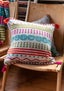 “Caramel” wool knit cushion cover multicoloured thumbnail