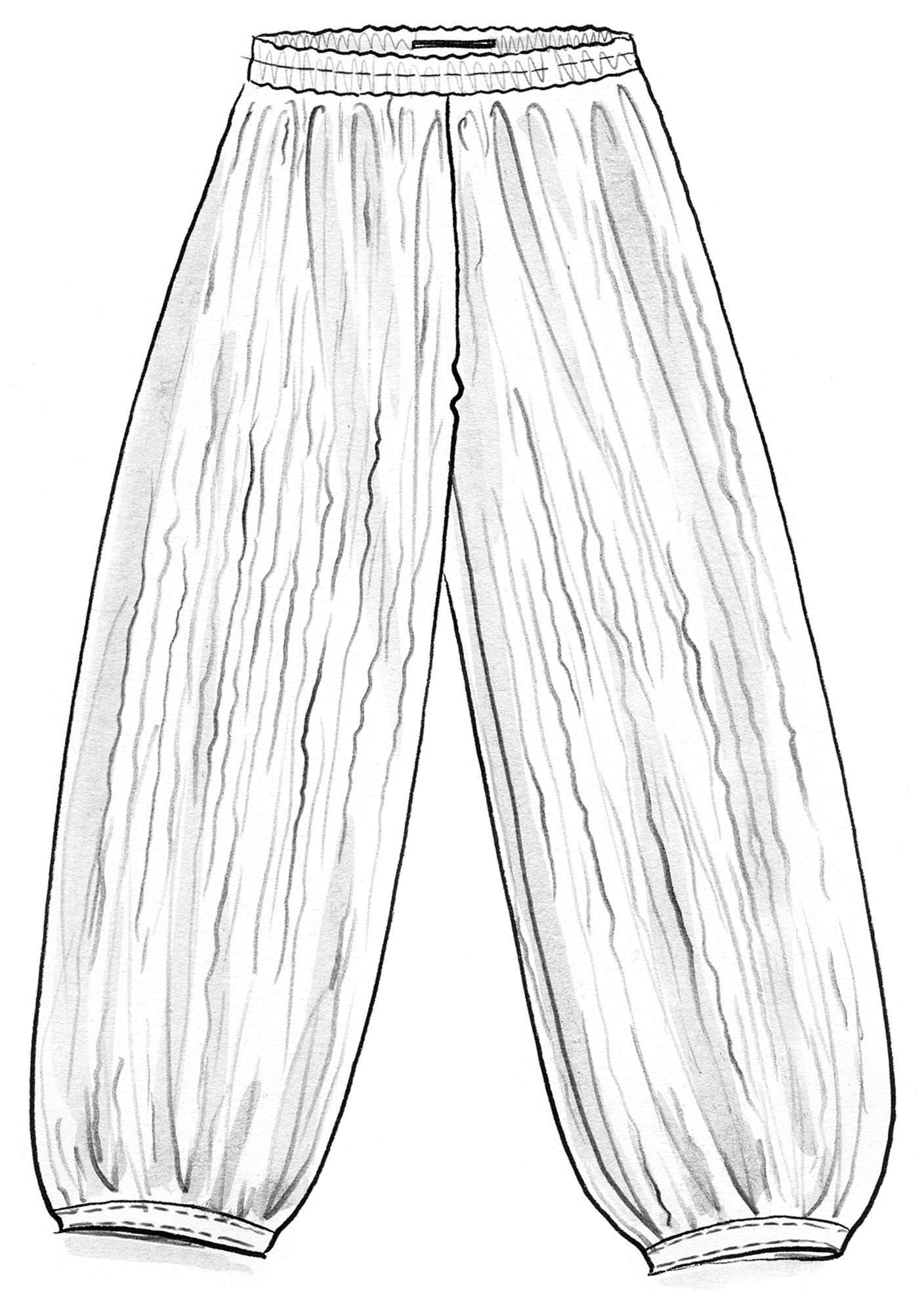 Pantalon en écocoton/lin