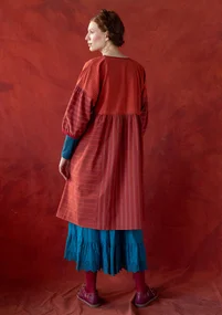 “Sofia” woven organic cotton dress - madder red
