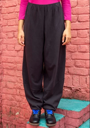 Jerseyhose aus Bio-Baumwolle - schwarz