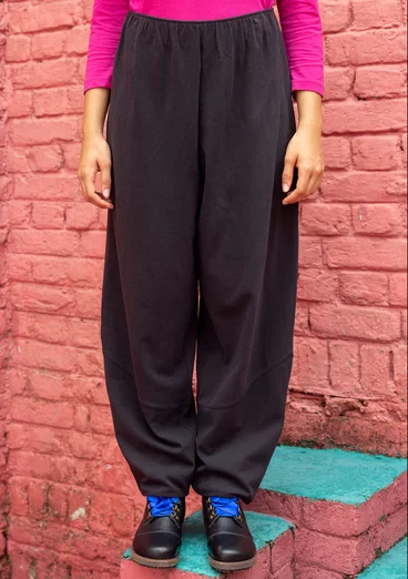 Jerseyhose aus Bio-Baumwolle - schwarz