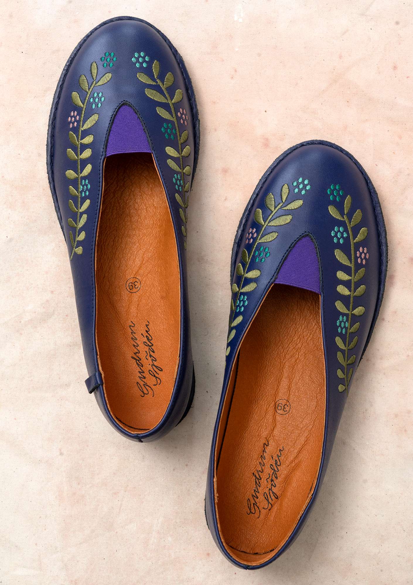 Nappa schoenen  Lily  viooltjespaars thumbnail