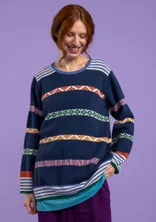 “Shoko” sweater in organic cotton - indigobl